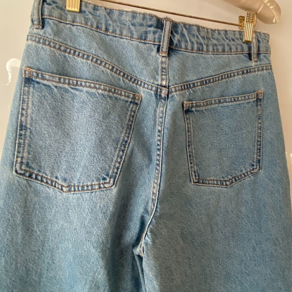 NWOT Zara Hi-Rise Culotte Jeans Blue 28 - Picture 6 of 6